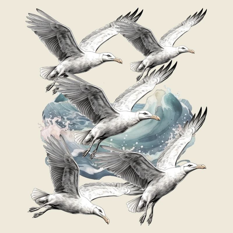 Möwen Möwe Meer Ozean Küste Seevögel