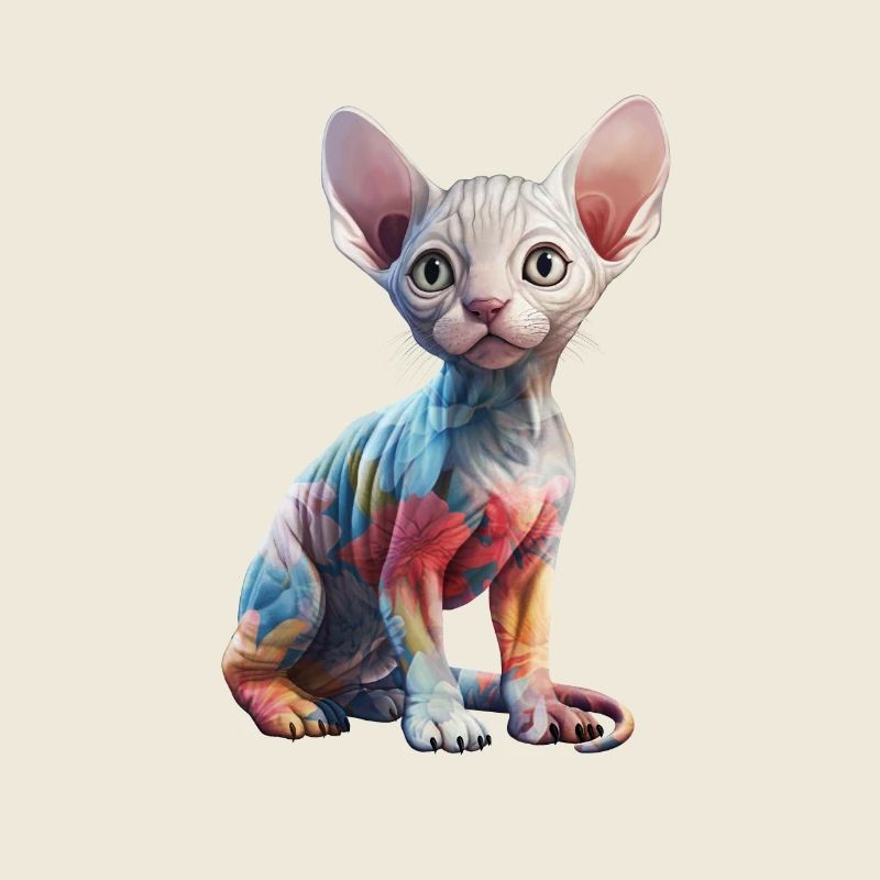Sphynx Cat Blumen