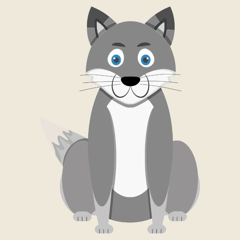 Loup de dessin animé