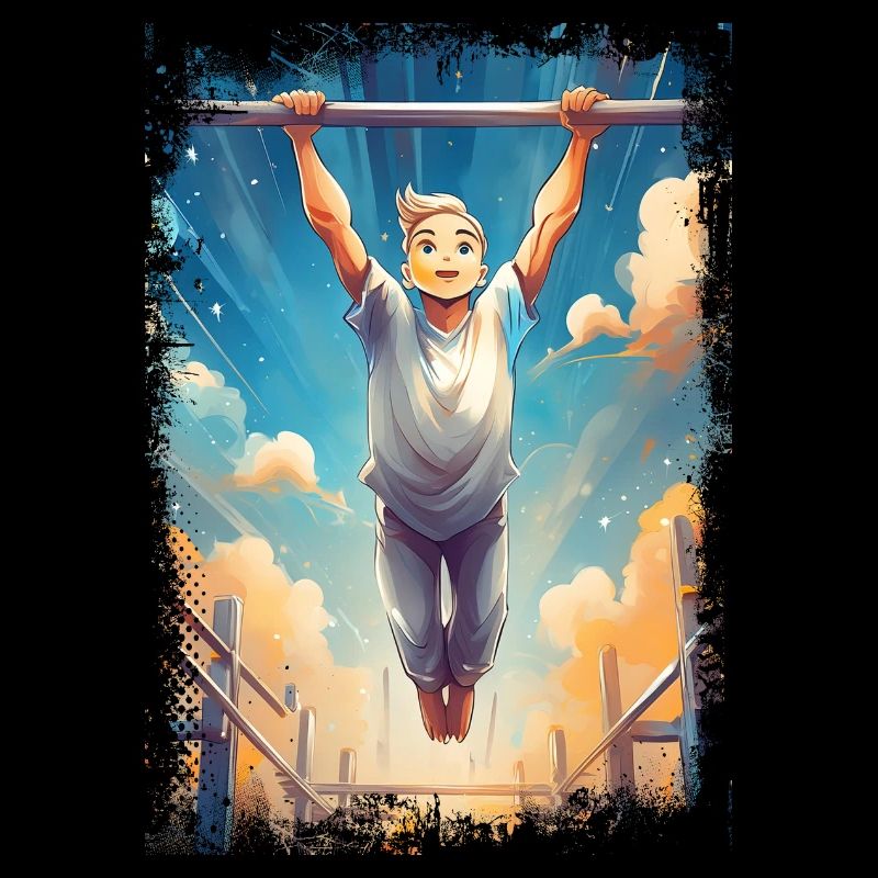 Blond et pliable - gymnaste drôle