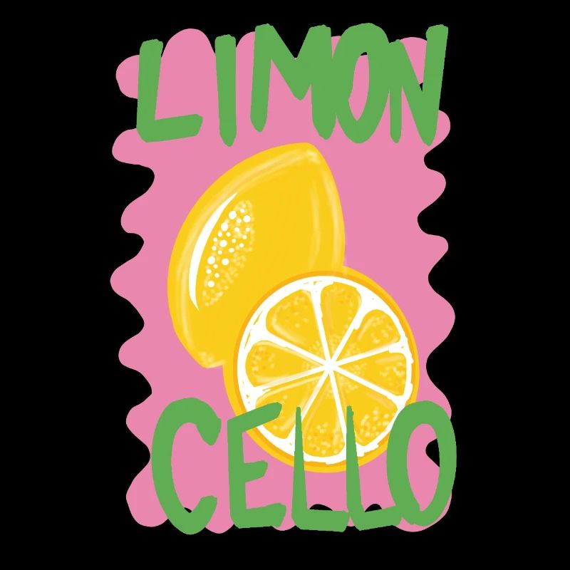Lemon and Cello Design in Playful Style