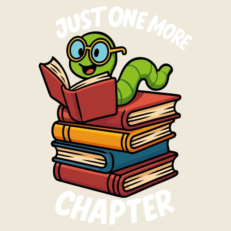 Just One More Chapter Buchwurm Design