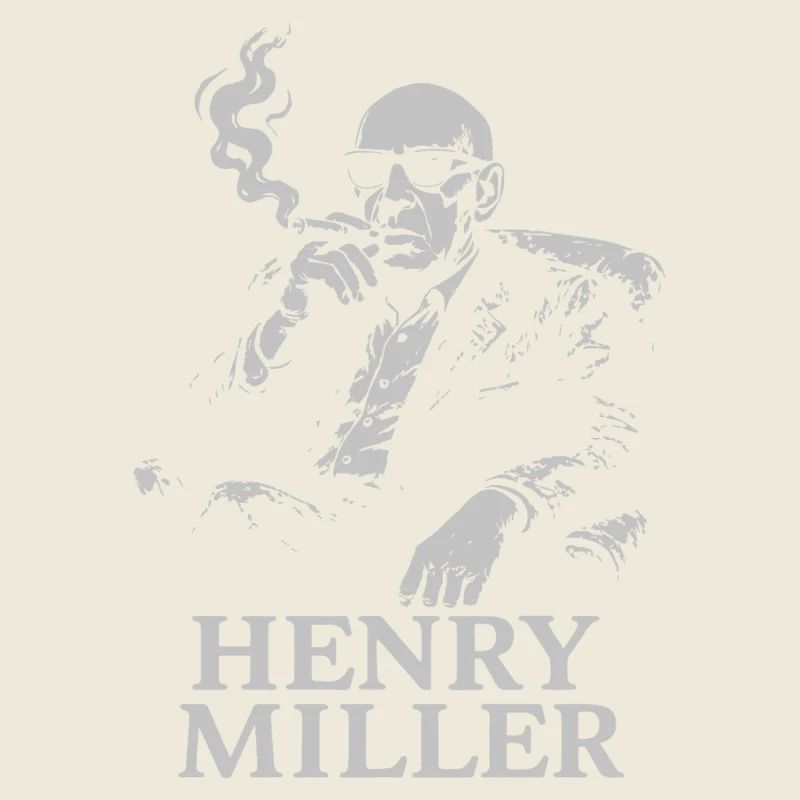 Henry Miller Noir Portrait T-Shirt