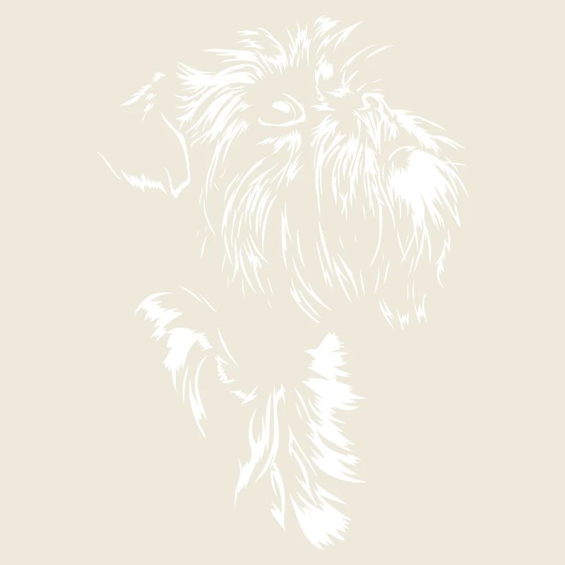 Belgian Dwarf Griffon Silhouette Dog Wilsigns