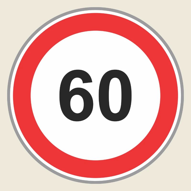 Signe de la route 60