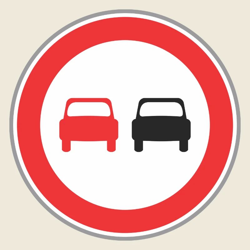 panneau routier voitures rouge et noir 2