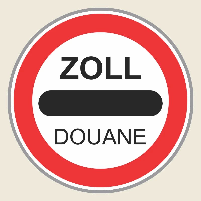 Road sign zoll douane