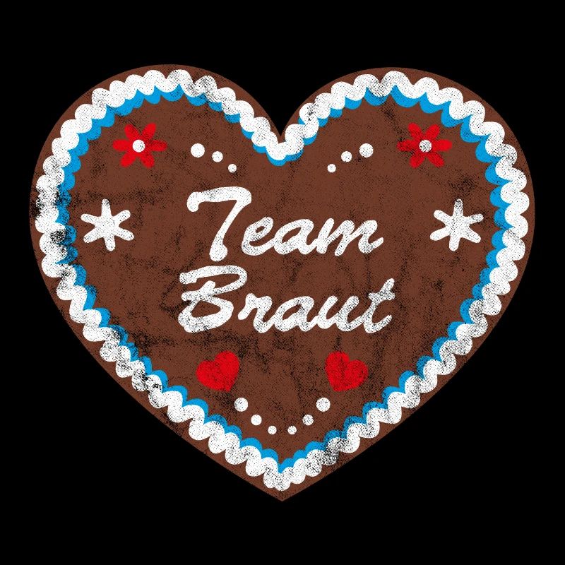 Lebkuchenherz "Team Braut"