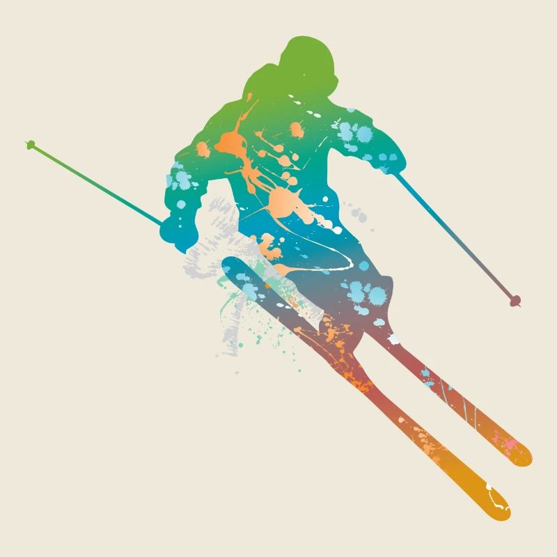 skiing male