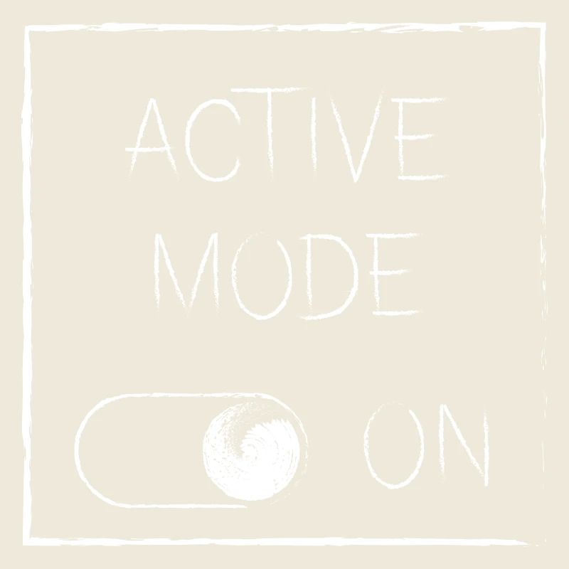 Mode actif sur | blanc