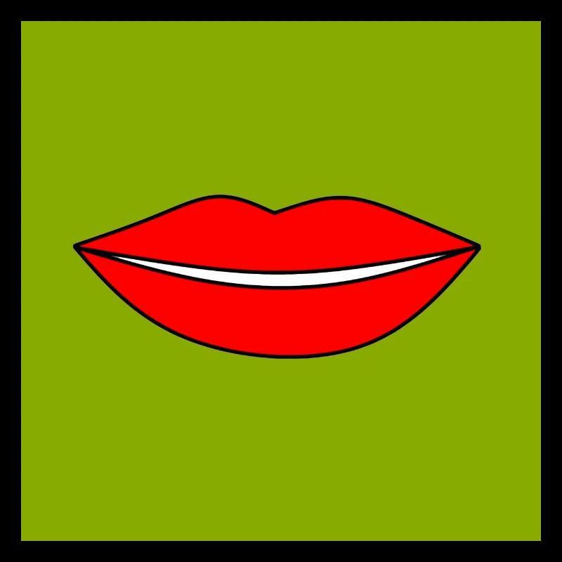 Pop-Art Lippen Lippenstift Poster bunt Geschenk