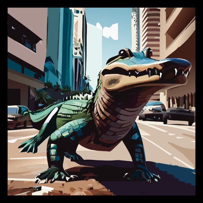 Crocodile dans les rues de Miami Part. 2