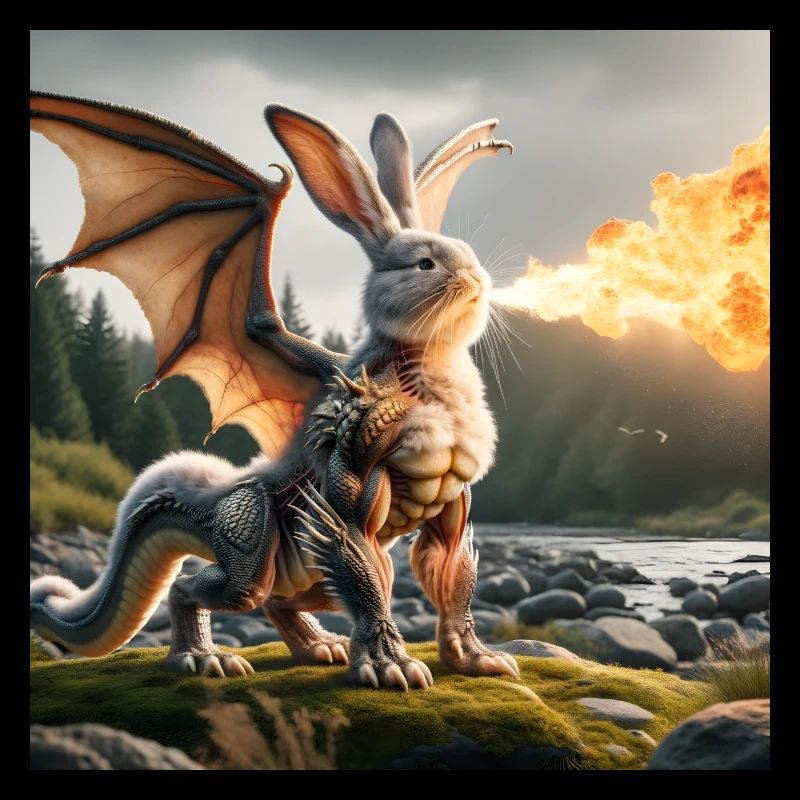 Fire Breathing Bunny Dragon #05