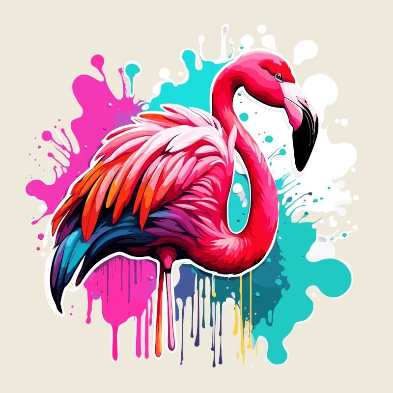 Flamingo / Tier / Pink / Tropisch / Langbeinig