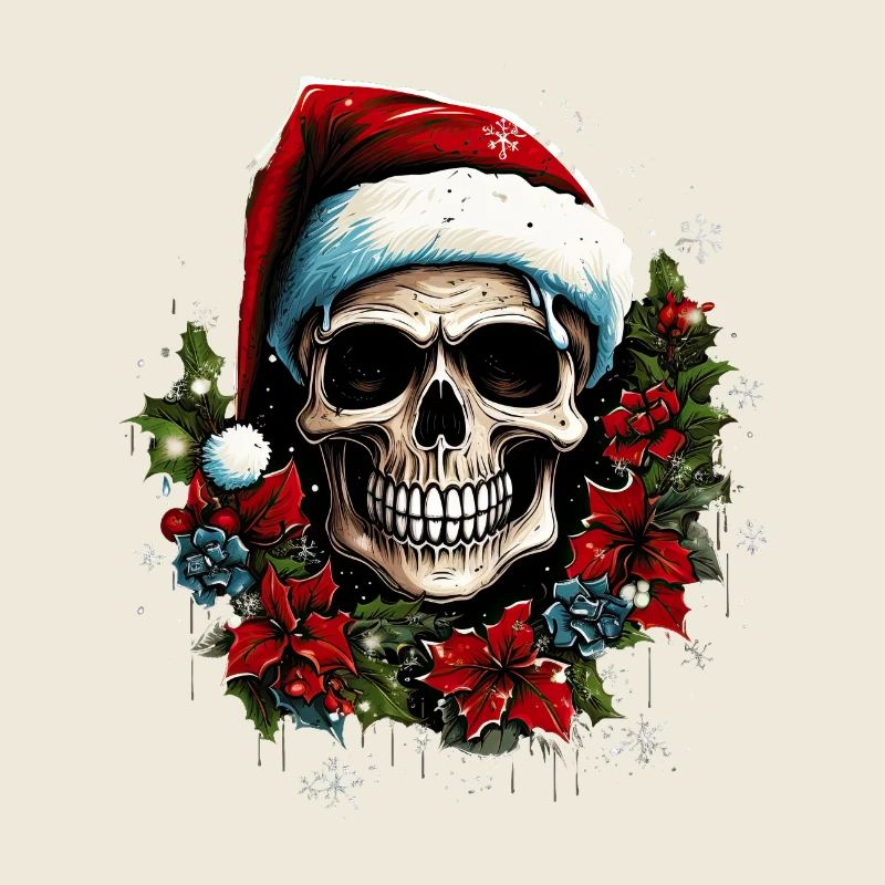 christmas skull