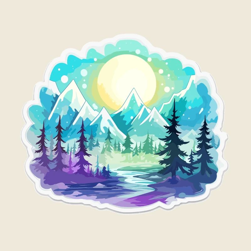 Landschaft - Illustration