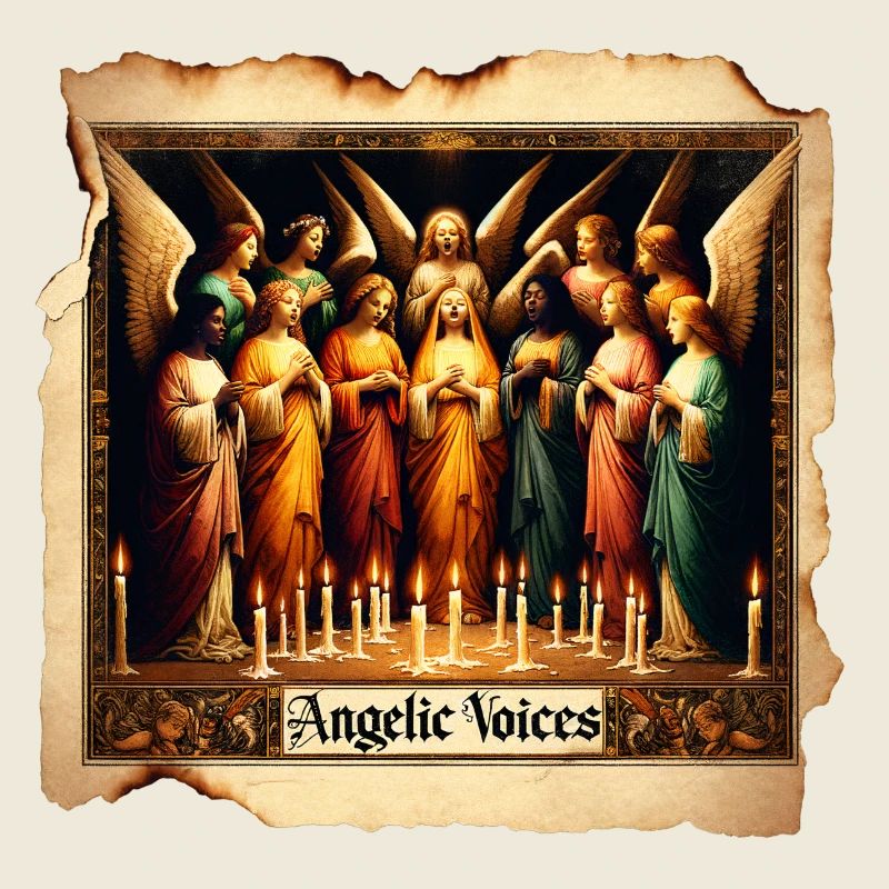 Engelchor im Kerzenschein