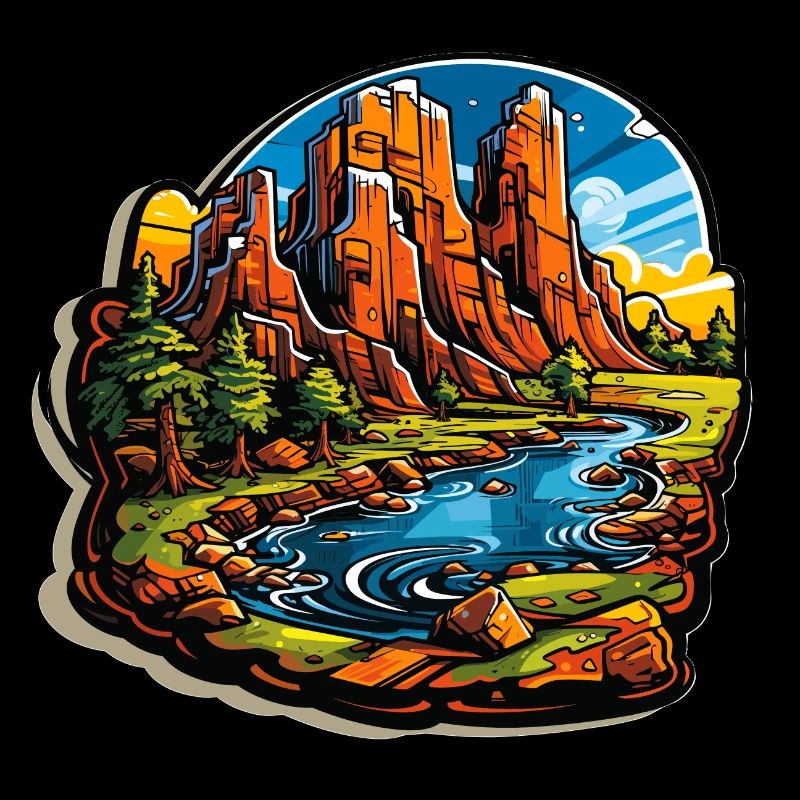 Landschaft - Illustration