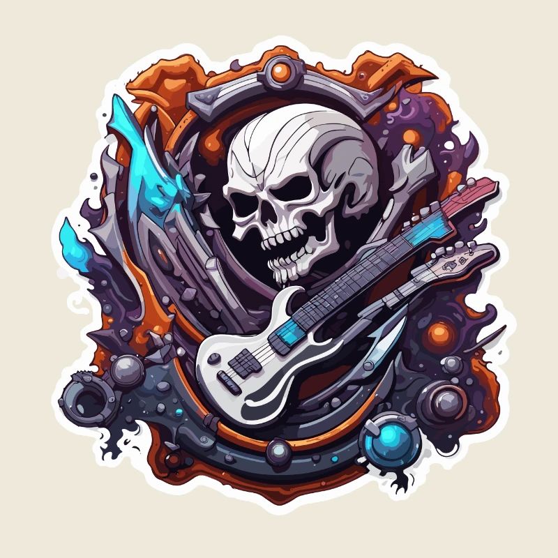 Rock n Roll / Rockabilly / Totenkopf / Skull