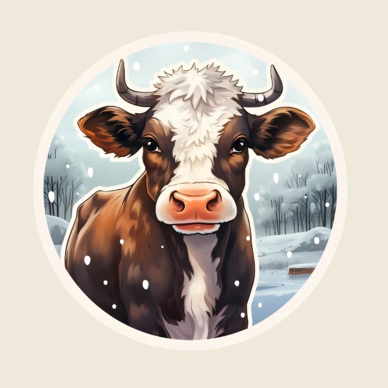 Veaux de boucherie en hiver