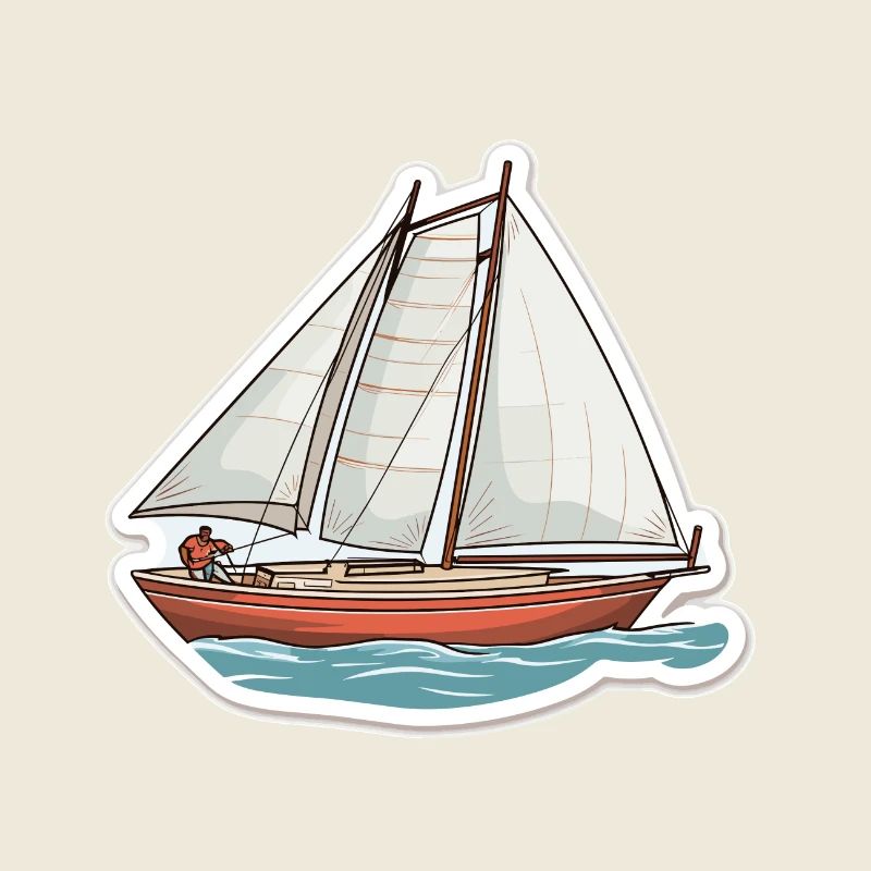 Segelboot - Illustration