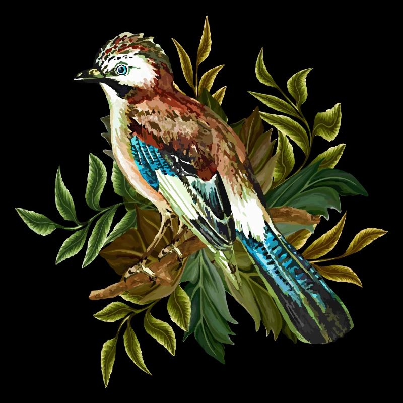Bunter Vogel