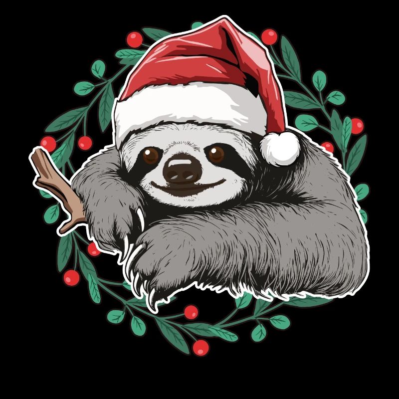 Christmas Sloth Monkey