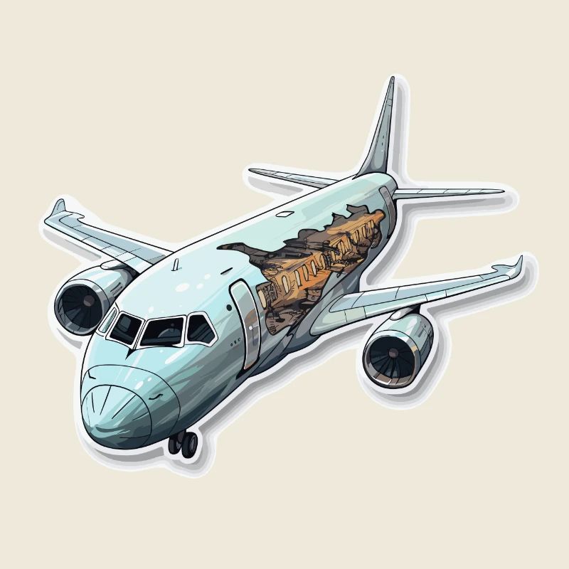 Flugzeug - Illustration