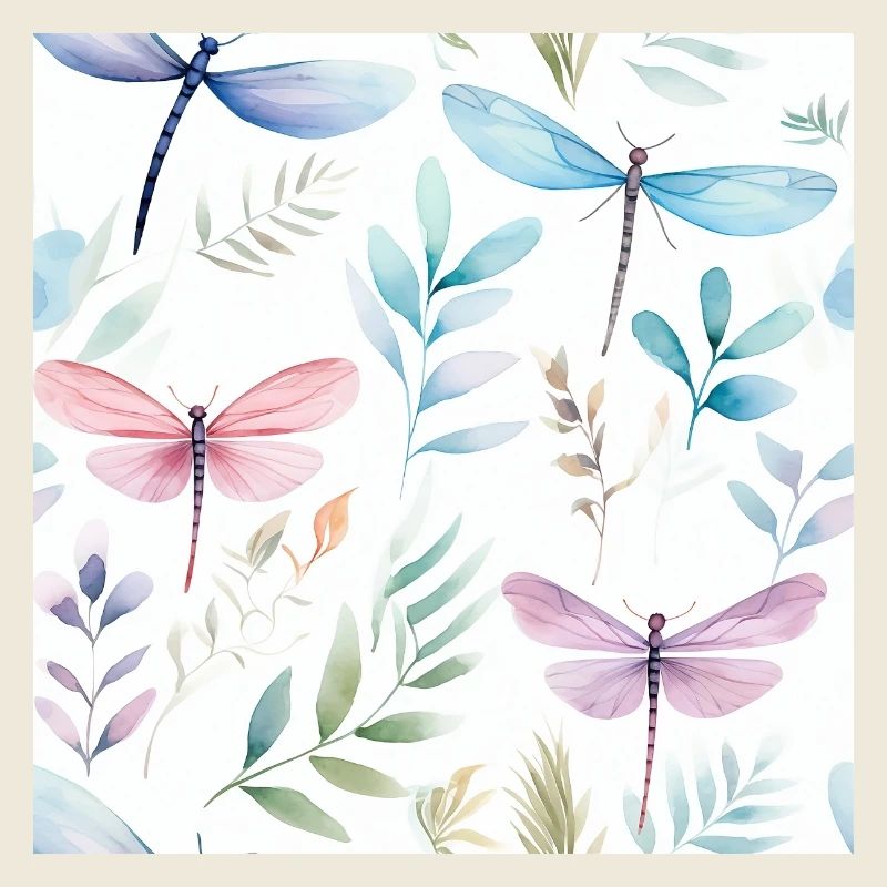 Libellule à l’aquarelle