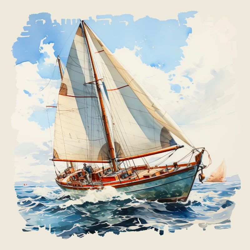 Eine Segelyacht ist ein Sportboot