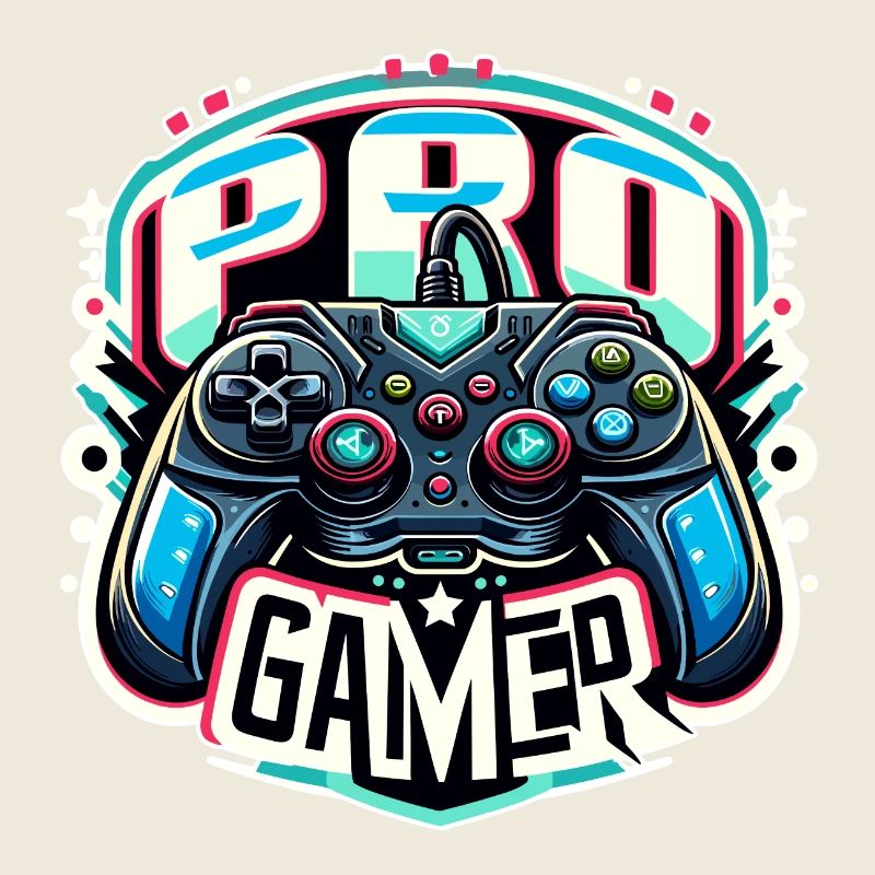 Pro Gamer - Controller Illustration