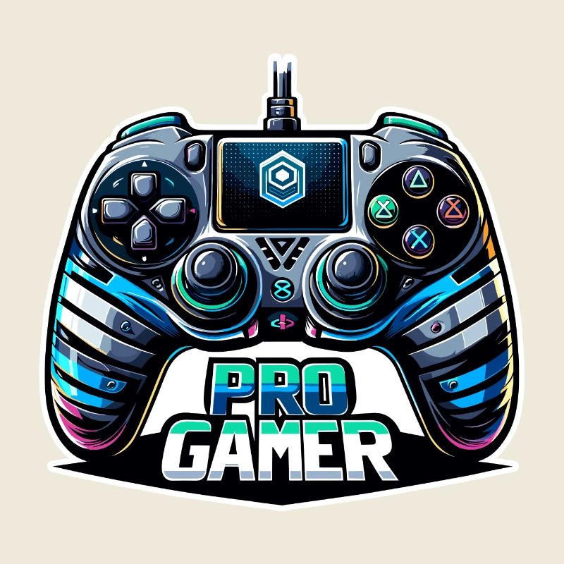 Pro Gamer - Controller Illustration