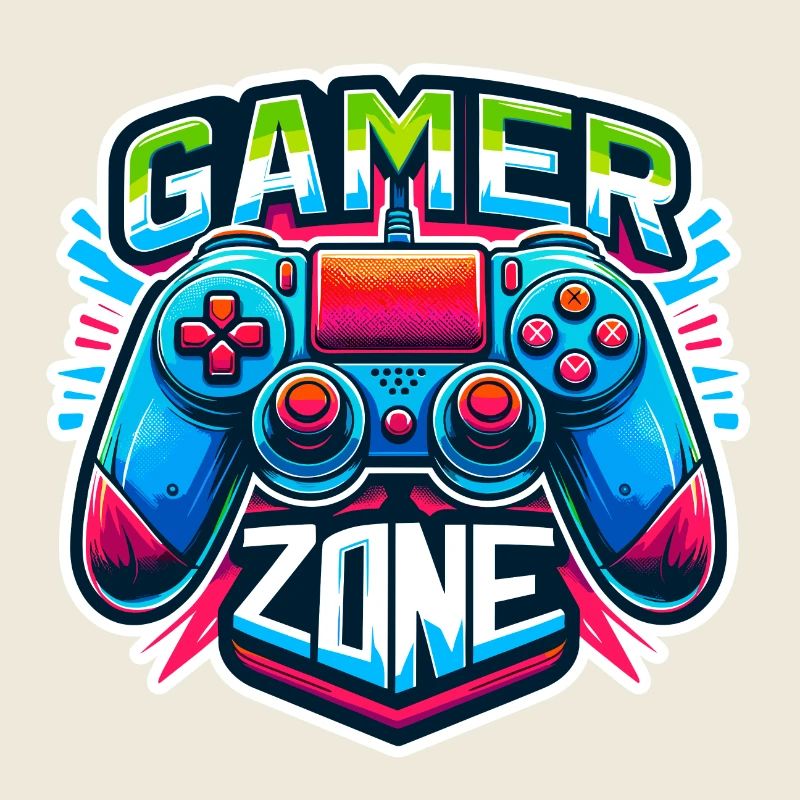 Gamer Zone - Controller Illustration
