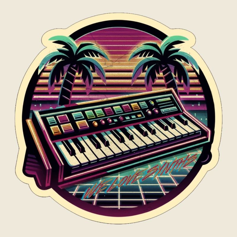 We Love Synts Sticker