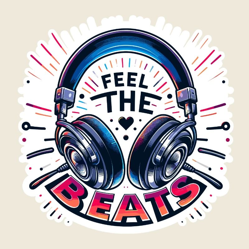 Feel the Beats - Kopfhörer Illustration
