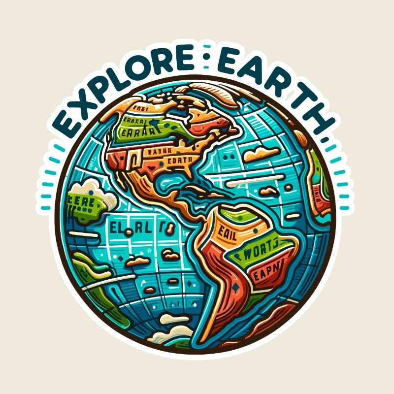 Explorer la Terre - Erde Illustration