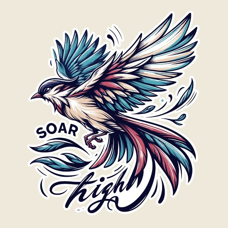 Soar High - Vogel Illustration