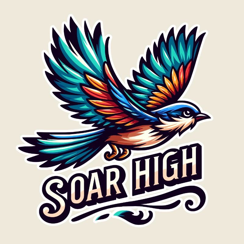 Soar High - Vogel Illustration