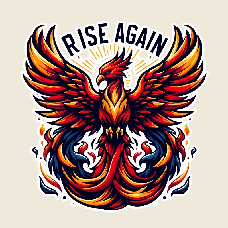 Rise Again - Phönix Illustration