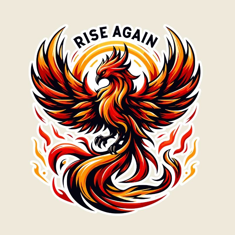 Rise Again - Phönix Illustration