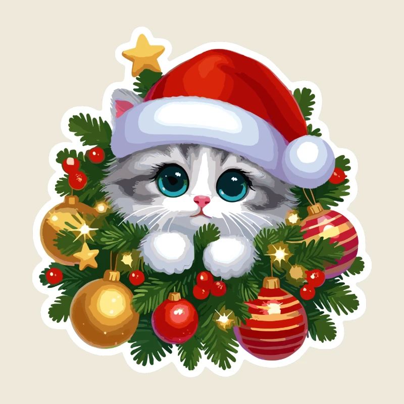 Festlicher Weihnachtsrahmen & Ornamente Design