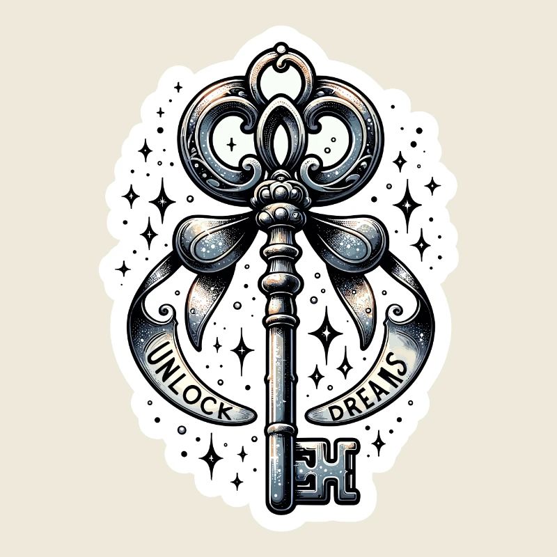 Unlock Dreams - Schlüssel Illustration