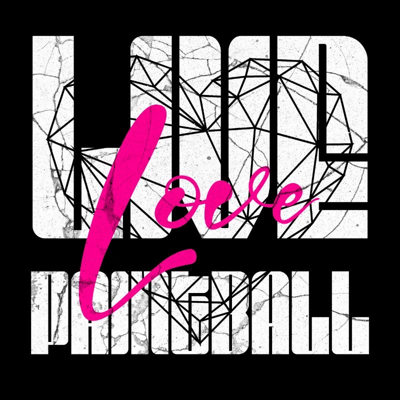 Live Love Paintball, whireframe heart with bg