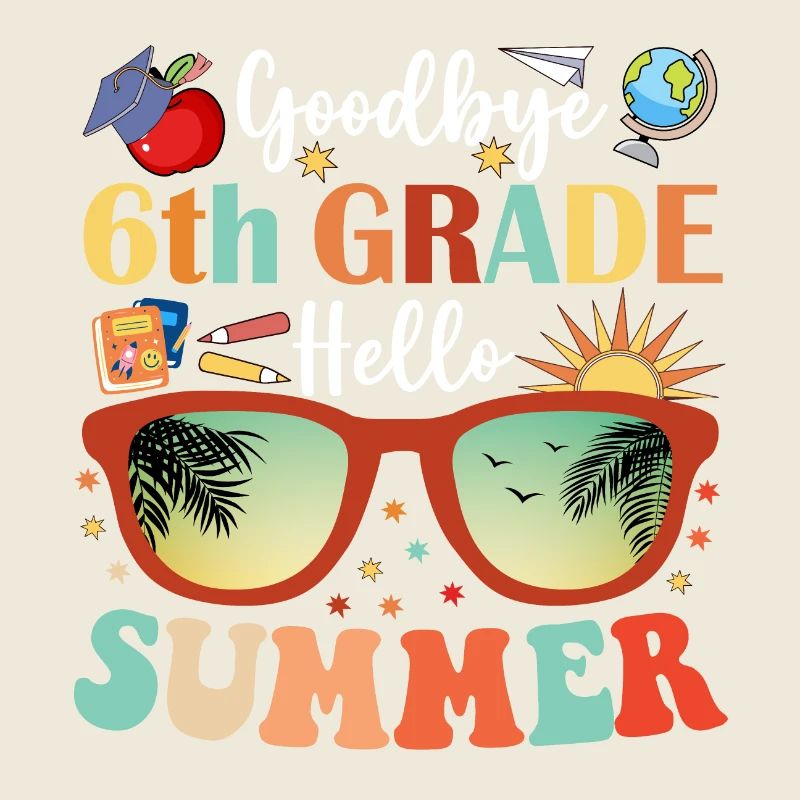 Teacher Student Goodbye 6th Grade Hello Summer