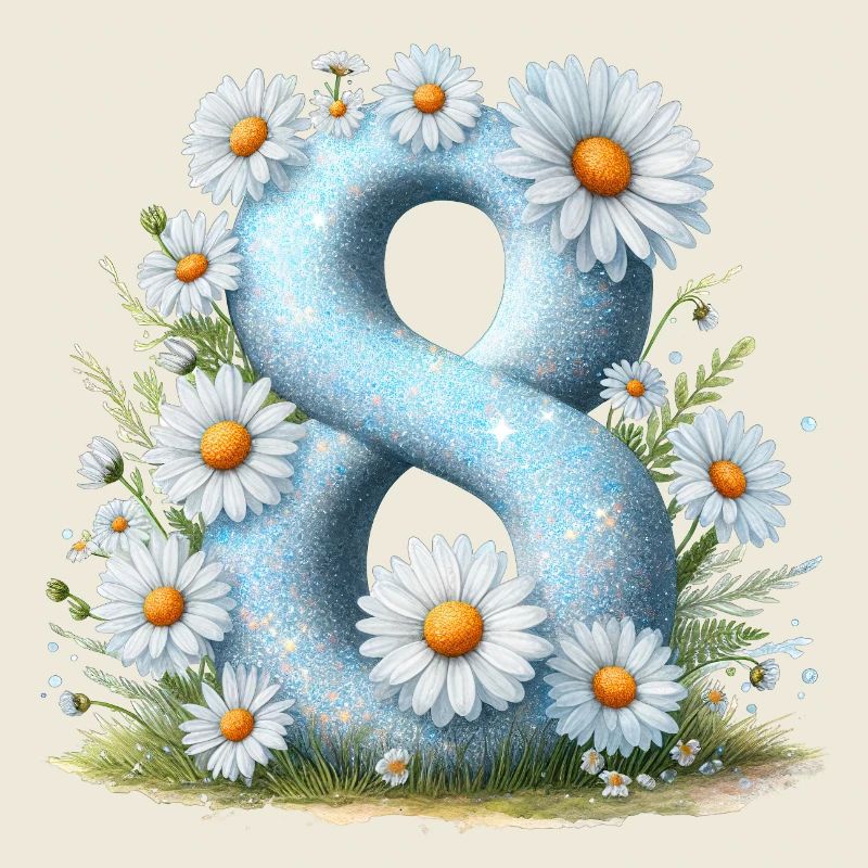 Nr. 8 eit digitale Hintergrundnummer Vektorzeichen Tal