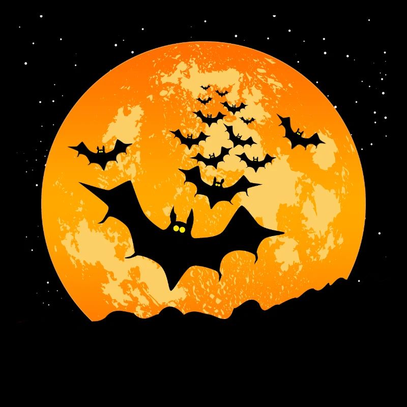 Halloween flying bats
