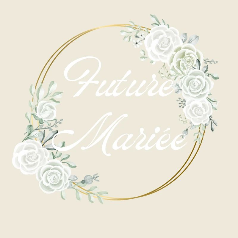 Bride-to-be White Flowers - Matching tshirt
