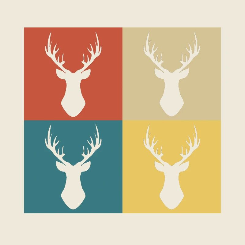 Retro Vintage Deer