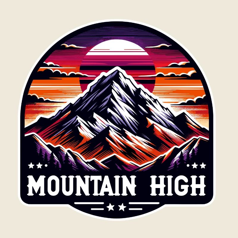 Mountain High - Berg Illustration