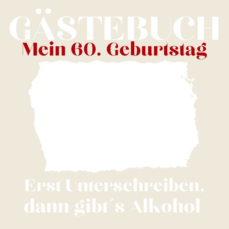 60th Birthday 60 Years Old Funny Guestbook